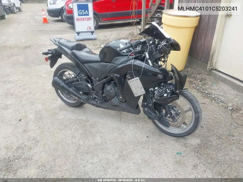 2012 Honda Cbr250 R VIN: MLHMC4101C5203241 Lot: 45504028
