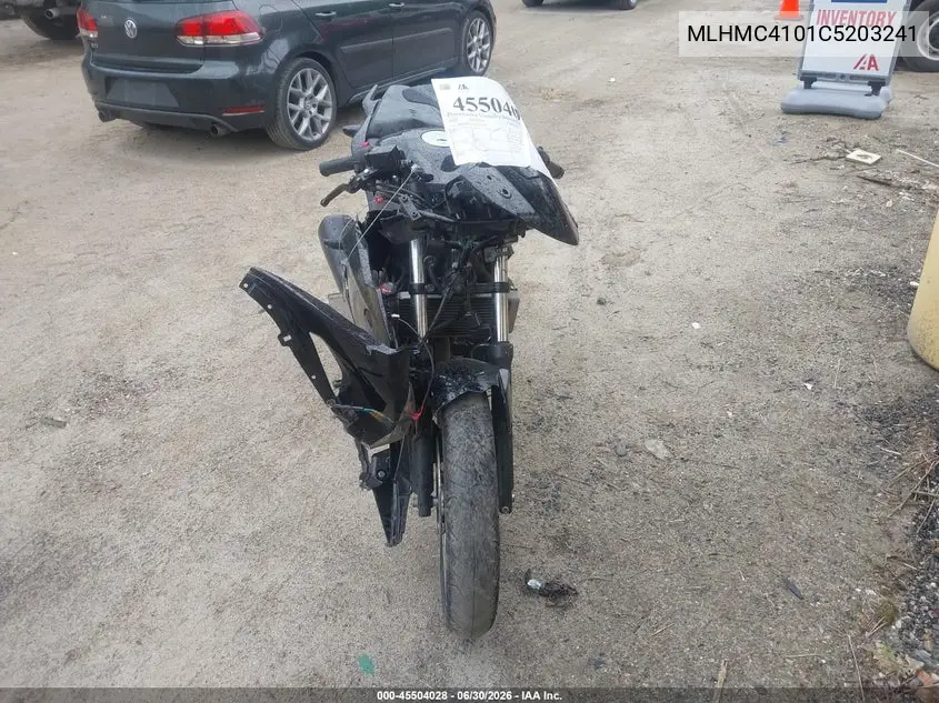 2012 Honda Cbr250 R VIN: MLHMC4101C5203241 Lot: 45504028
