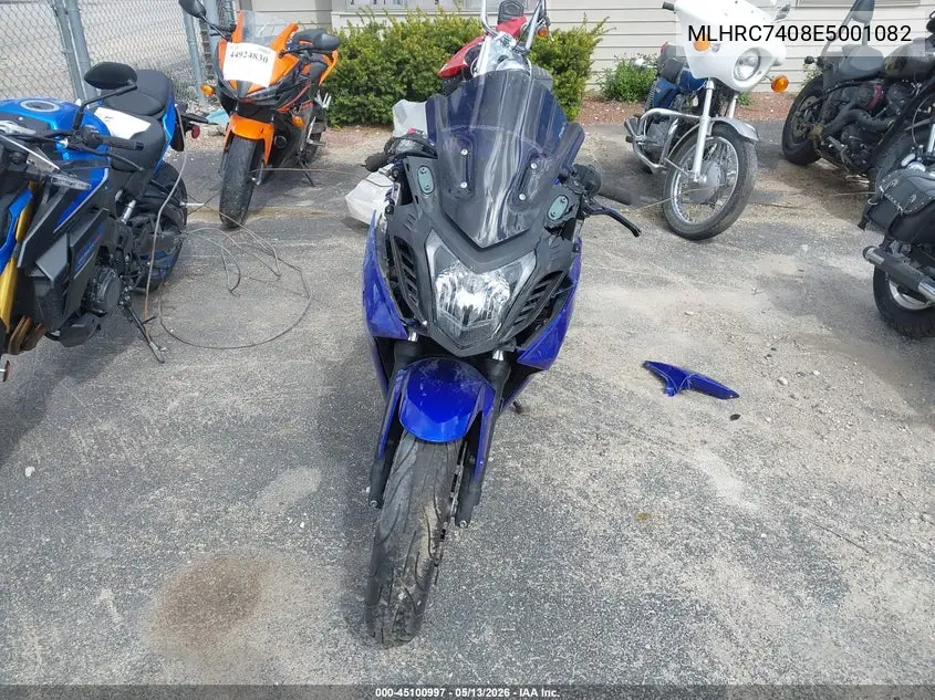 2014 Honda Cbr650 F VIN: MLHRC7408E5001082 Lot: 45100997