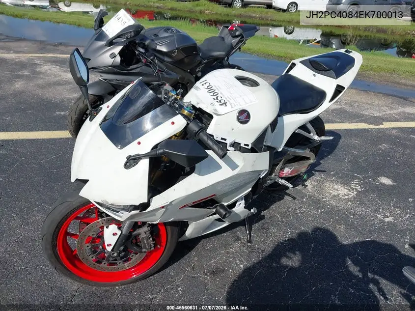 2014 Honda Cbr600 Rr-Abs VIN: JH2PC4084EK700013 Lot: 45560631