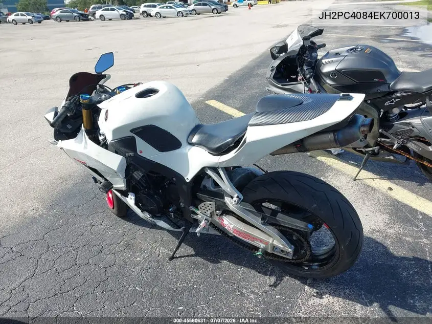 2014 Honda Cbr600 Rr-Abs VIN: JH2PC4084EK700013 Lot: 45560631