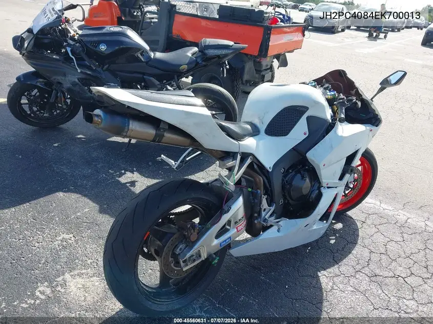 2014 Honda Cbr600 Rr-Abs VIN: JH2PC4084EK700013 Lot: 45560631