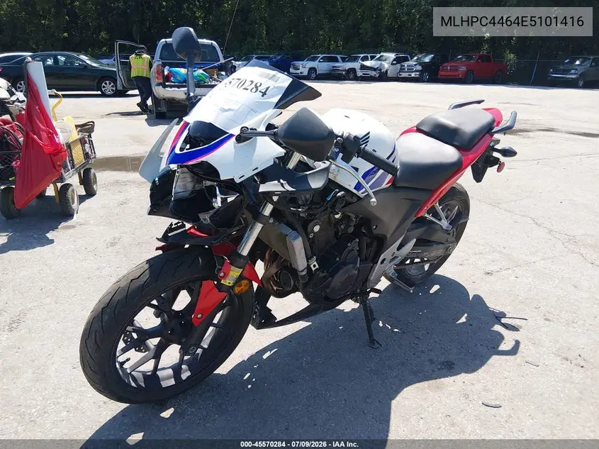 2014 Honda Cbr500 R VIN: MLHPC4464E5101416 Lot: 45570284