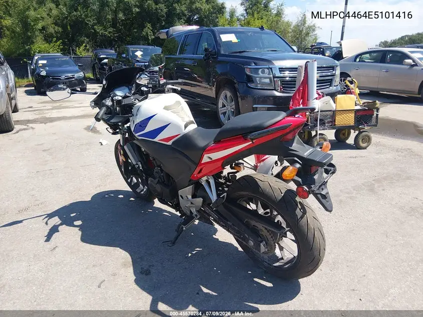 2014 Honda Cbr500 R VIN: MLHPC4464E5101416 Lot: 45570284