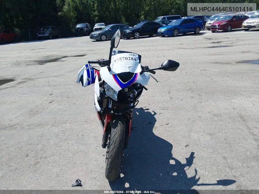 2014 Honda Cbr500 R VIN: MLHPC4464E5101416 Lot: 45570284