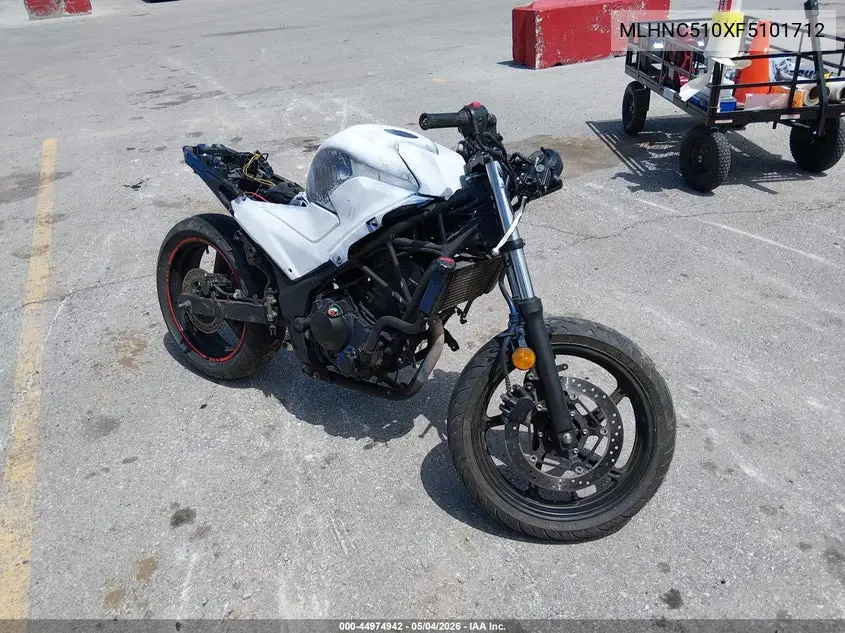 2015 Honda Cbr300 R VIN: MLHNC510XF5101712 Lot: 44974942