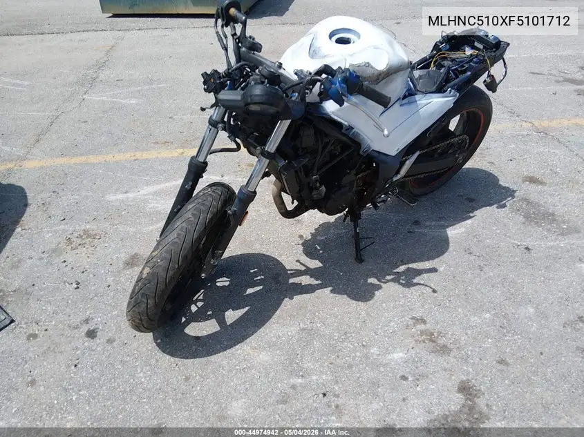 2015 Honda Cbr300 R VIN: MLHNC510XF5101712 Lot: 44974942