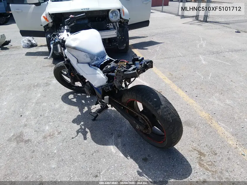 2015 Honda Cbr300 R VIN: MLHNC510XF5101712 Lot: 44974942