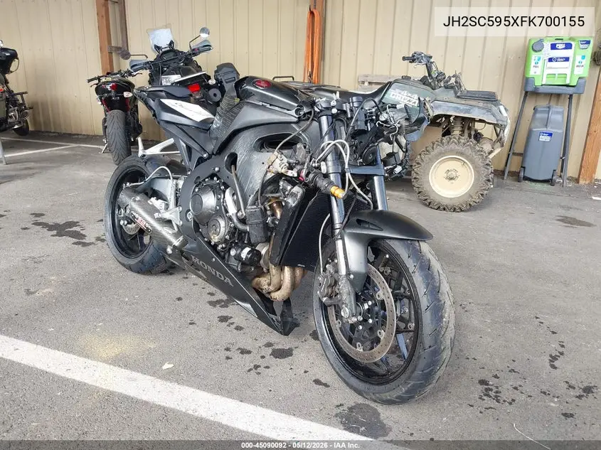 2015 Honda Cbr1000 Rr VIN: JH2SC595XFK700155 Lot: 45090092