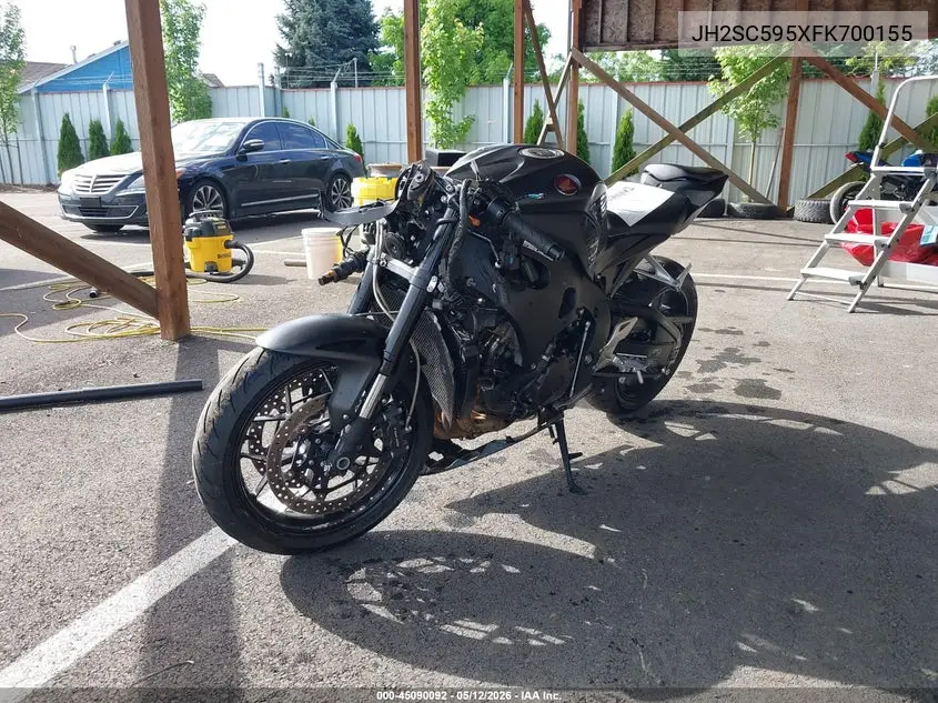 2015 Honda Cbr1000 Rr VIN: JH2SC595XFK700155 Lot: 45090092