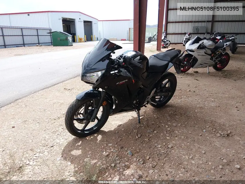 2015 Honda Cbr300 R VIN: MLHNC5108F5100395 Lot: 45461280