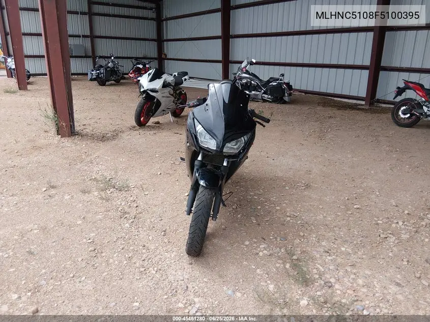 2015 Honda Cbr300 R VIN: MLHNC5108F5100395 Lot: 45461280