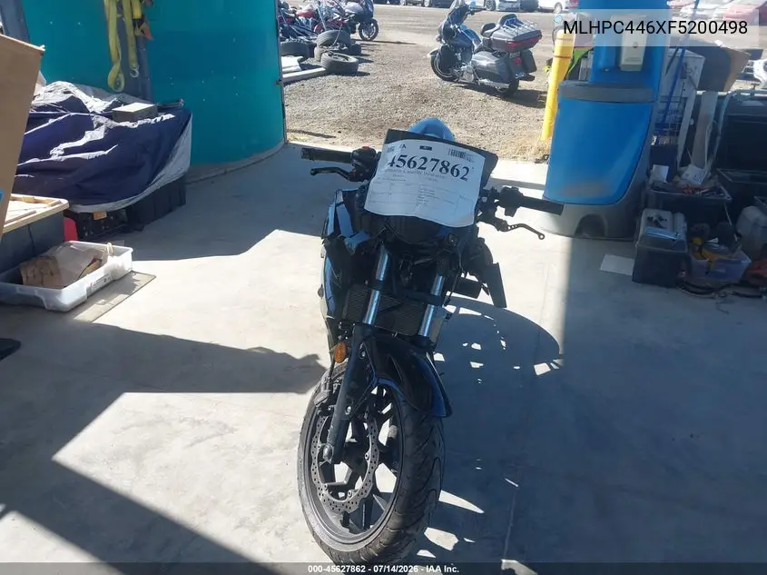 2015 Honda Cbr500 R VIN: MLHPC446XF5200498 Lot: 45627862