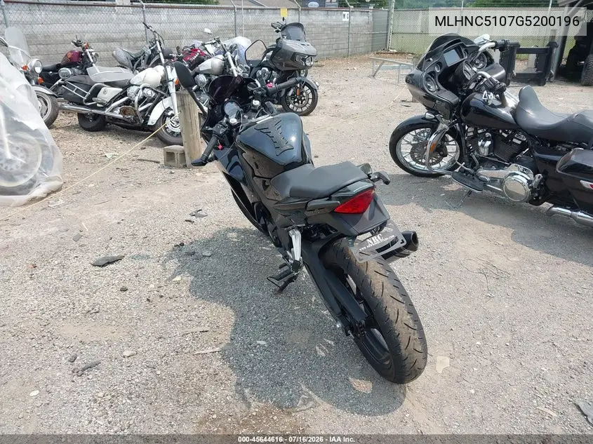 2016 Honda Cbr300 R VIN: MLHNC5107G5200196 Lot: 45644616