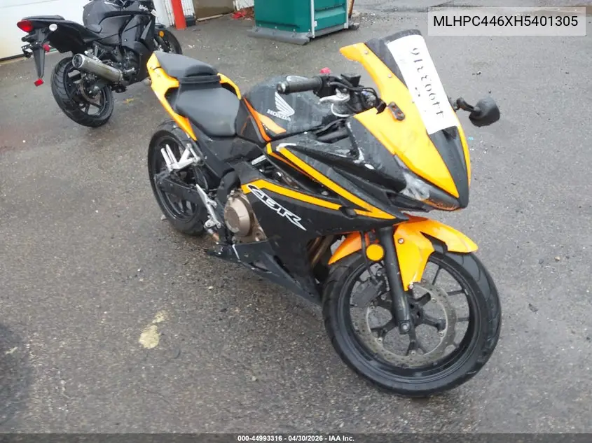 2017 Honda Cbr500 R VIN: MLHPC446XH5401305 Lot: 44993316
