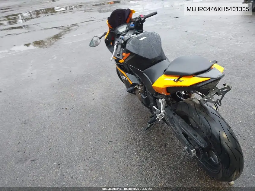 2017 Honda Cbr500 R VIN: MLHPC446XH5401305 Lot: 44993316