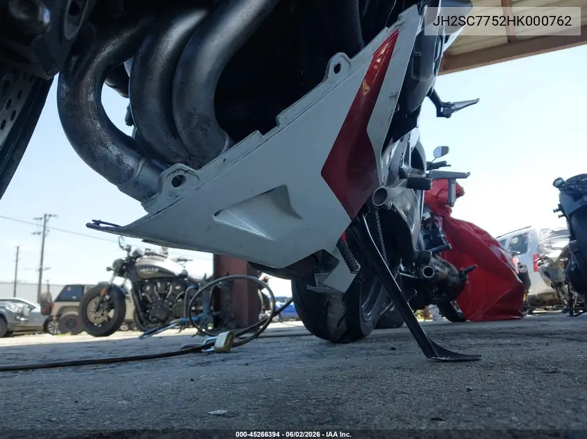 2017 Honda Cbr1000 Ra VIN: JH2SC7752HK000762 Lot: 45266394