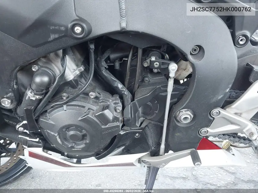 2017 Honda Cbr1000 Ra VIN: JH2SC7752HK000762 Lot: 45266394