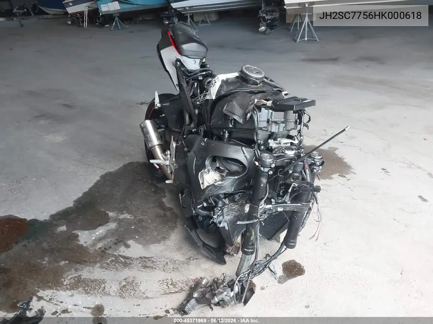 2017 Honda Cbr1000 Ra VIN: JH2SC7756HK000618 Lot: 45371969