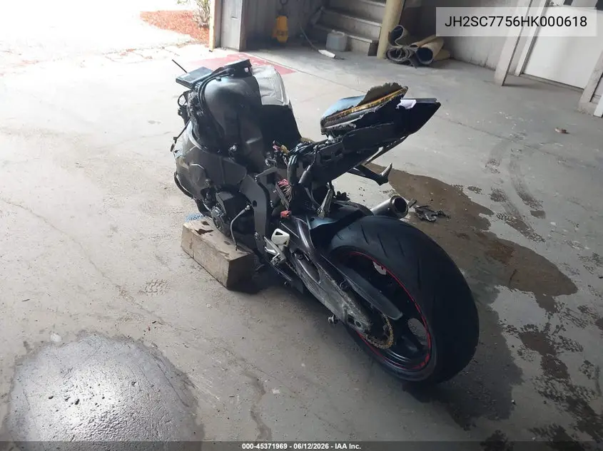 2017 Honda Cbr1000 Ra VIN: JH2SC7756HK000618 Lot: 45371969
