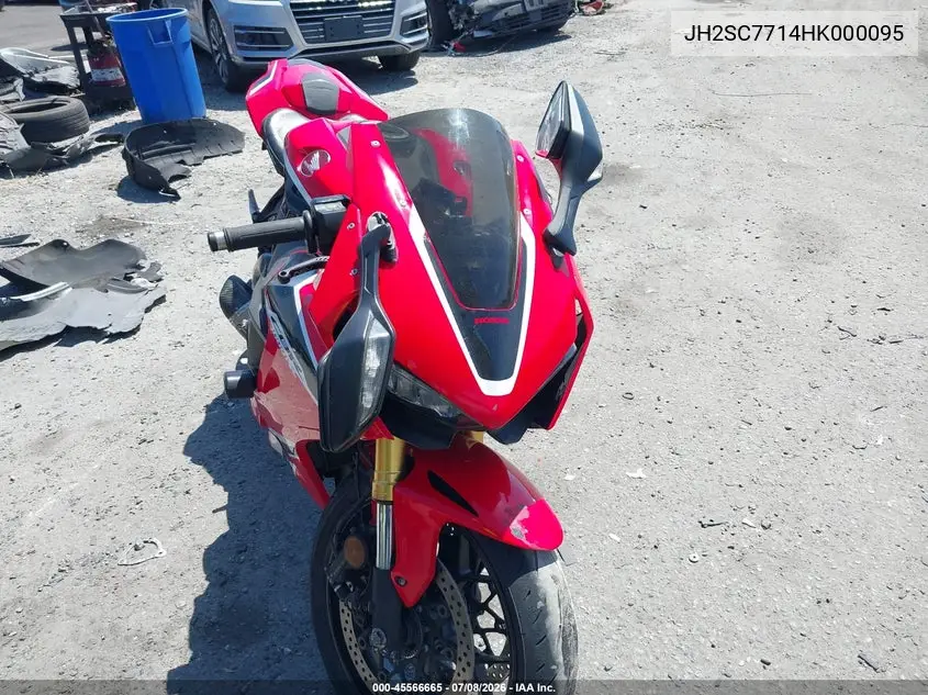2017 Honda Cbr1000 Rr VIN: JH2SC7714HK000095 Lot: 45566665