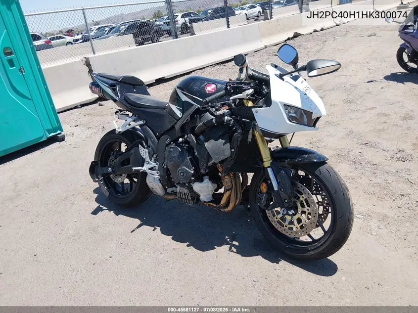 2017 Honda Cbr600 Rr VIN: JH2PC40H1HK300074 Lot: 45581127