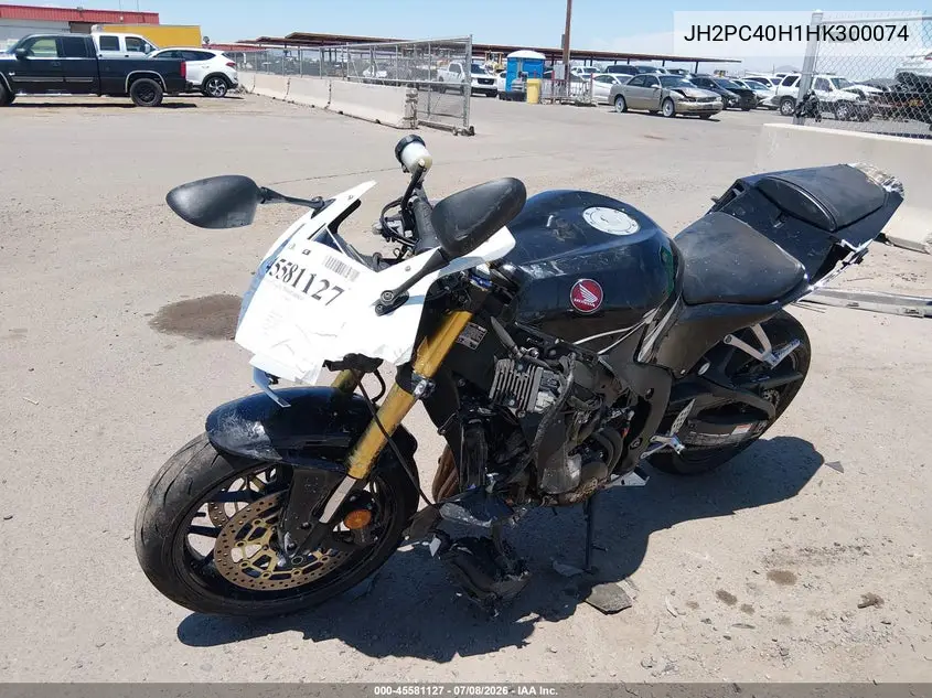 2017 Honda Cbr600 Rr VIN: JH2PC40H1HK300074 Lot: 45581127