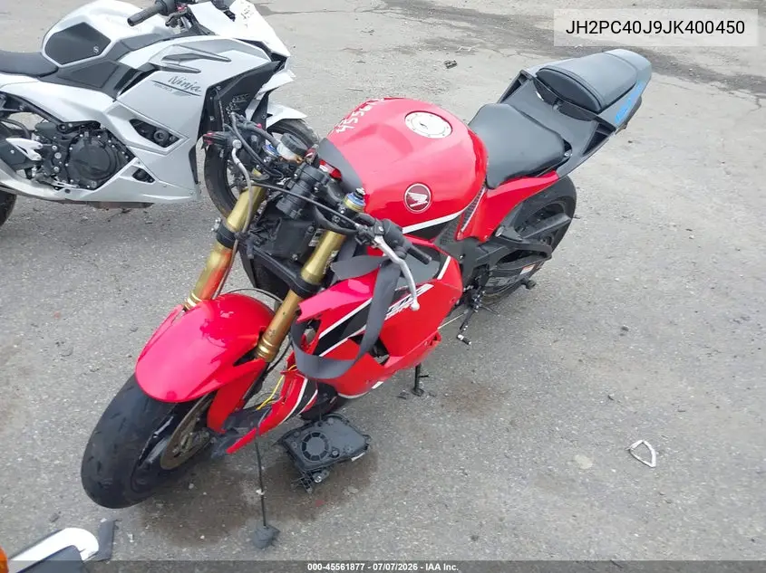 2018 Honda Cbr600 Rr VIN: JH2PC40J9JK400450 Lot: 45561877