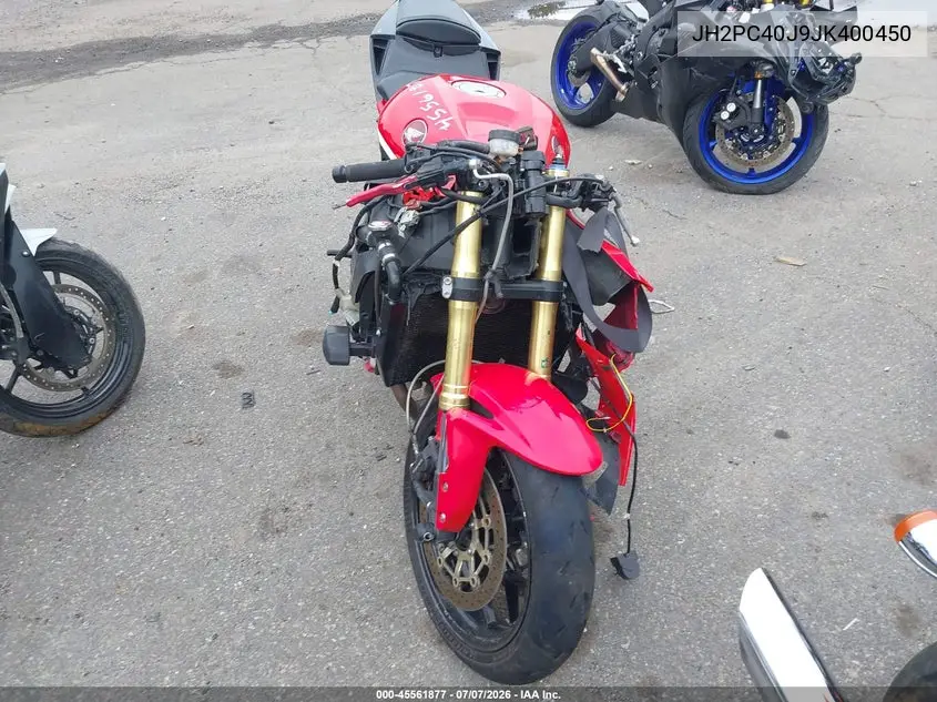 2018 Honda Cbr600 Rr VIN: JH2PC40J9JK400450 Lot: 45561877