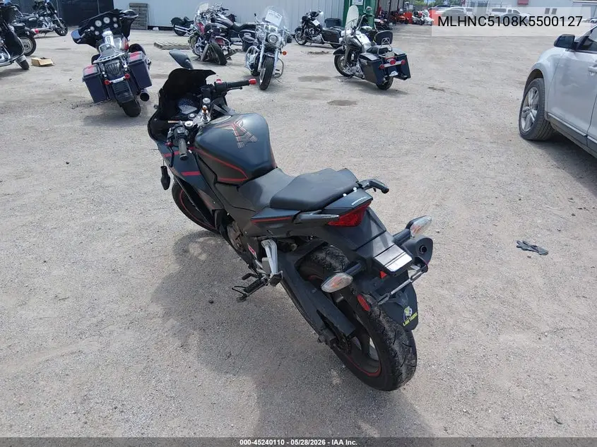 2019 Honda Cbr300 R VIN: MLHNC5108K5500127 Lot: 45240110