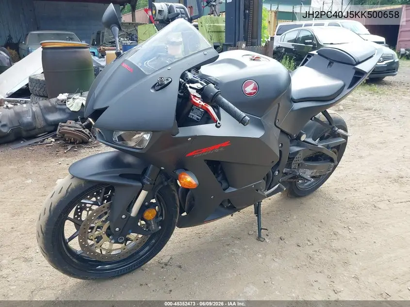 2019 Honda Cbr600 Rr VIN: JH2PC40J5KK500658 Lot: 45352473