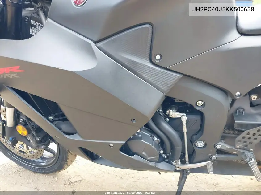 2019 Honda Cbr600 Rr VIN: JH2PC40J5KK500658 Lot: 45352473