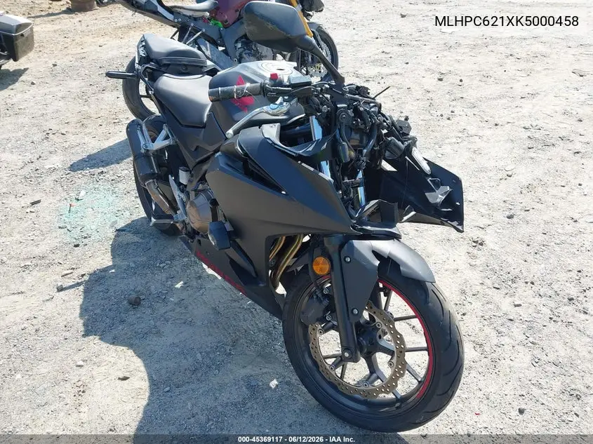 2019 Honda Cbr500 R VIN: MLHPC621XK5000458 Lot: 45369117