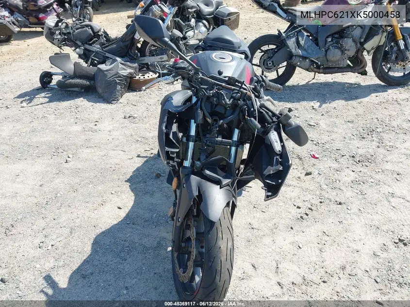 2019 Honda Cbr500 R VIN: MLHPC621XK5000458 Lot: 45369117