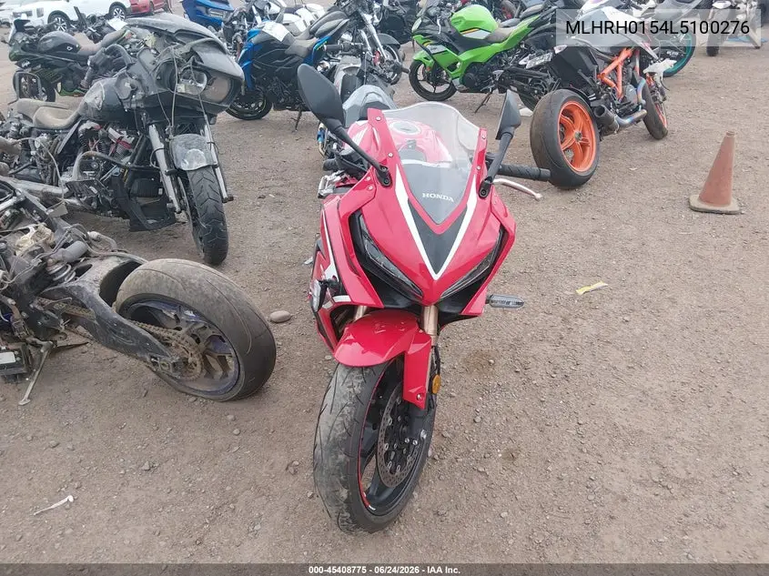 2020 Honda Cbr650 Ra VIN: MLHRH0154L5100276 Lot: 45408775