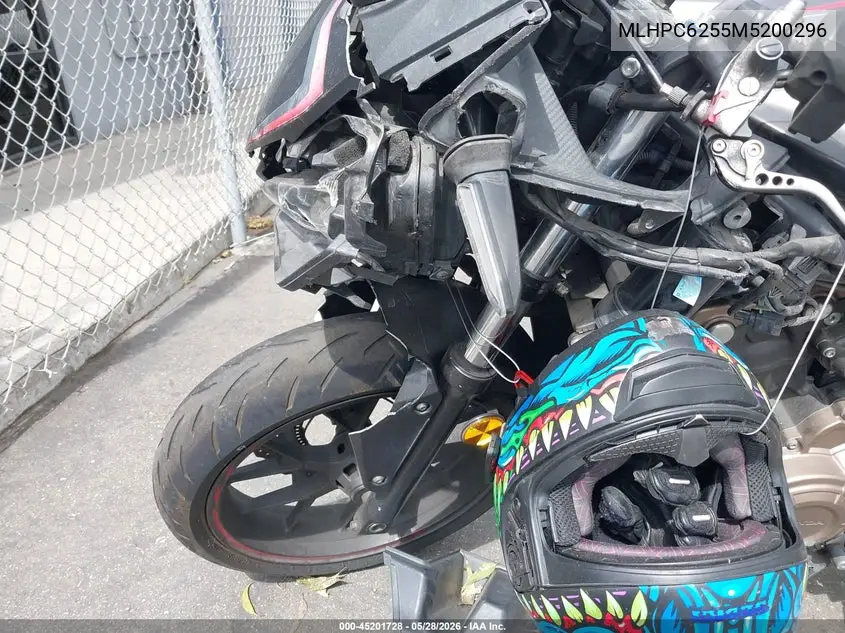 2021 Honda Cbr500 Ra VIN: MLHPC6255M5200296 Lot: 45201728