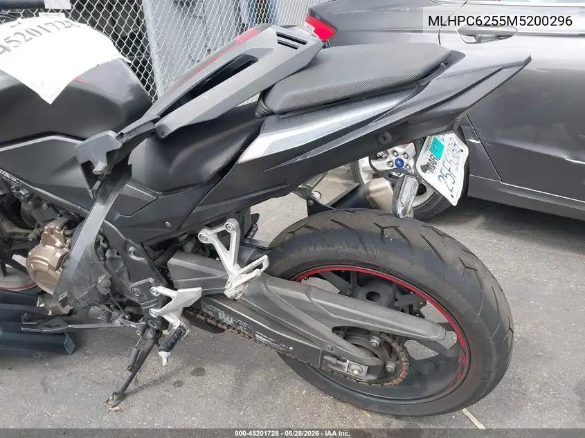2021 Honda Cbr500 Ra VIN: MLHPC6255M5200296 Lot: 45201728
