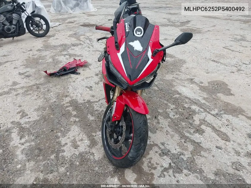 2023 Honda Cbr500 Ra VIN: MLHPC6252P5400492 Lot: 44994511