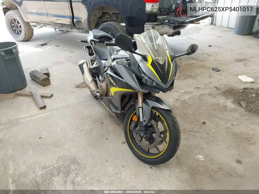 2023 Honda Cbr500 Ra VIN: MLHPC625XP5401017 Lot: 45023587