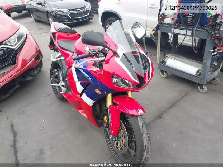 2023 Honda Cbr600 Ra VIN: JH2PC4089PK700026 Lot: 45133410