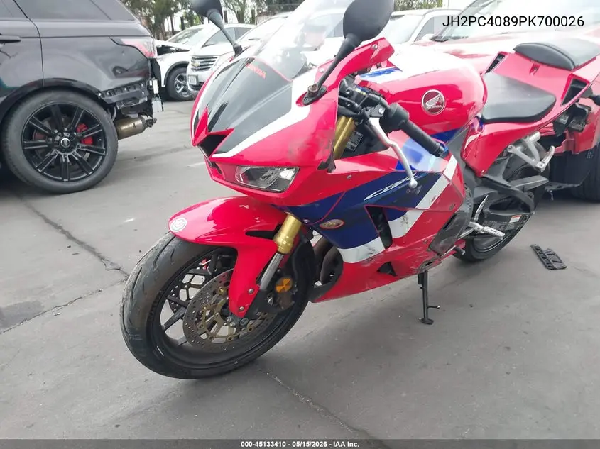 2023 Honda Cbr600 Ra VIN: JH2PC4089PK700026 Lot: 45133410