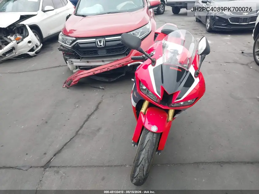 2023 Honda Cbr600 Ra VIN: JH2PC4089PK700026 Lot: 45133410