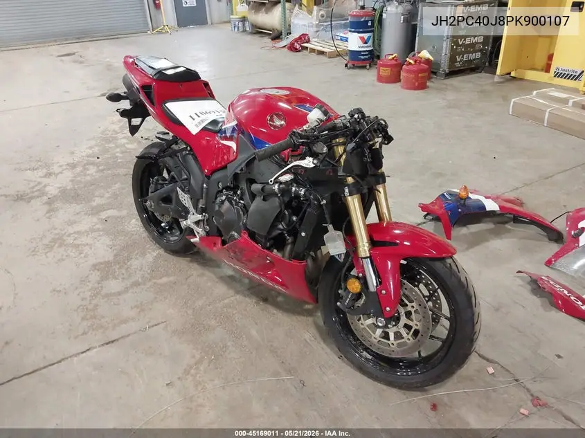 2023 Honda Cbr600 Rr VIN: JH2PC40J8PK900107 Lot: 45169011