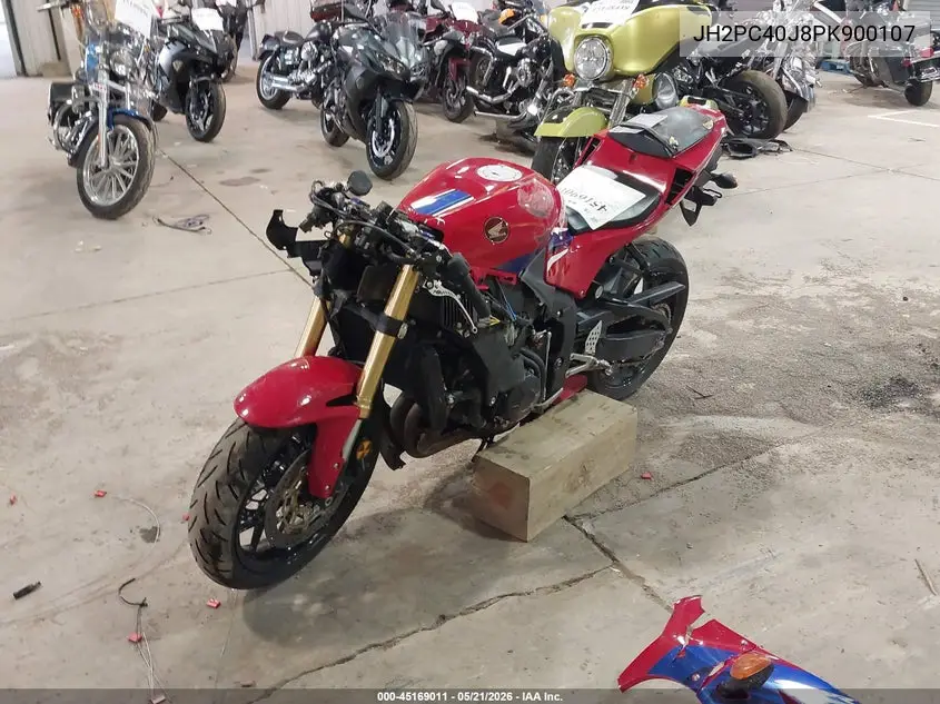 2023 Honda Cbr600 Rr VIN: JH2PC40J8PK900107 Lot: 45169011