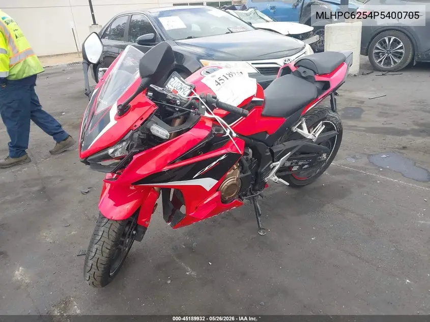 2023 Honda Cbr500 Ra VIN: MLHPC6254P5400705 Lot: 45189932