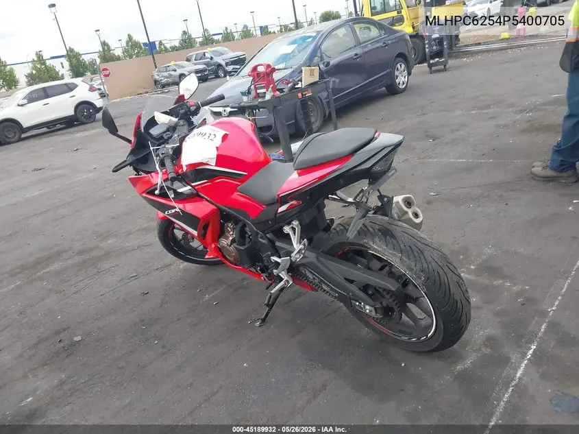 2023 Honda Cbr500 Ra VIN: MLHPC6254P5400705 Lot: 45189932