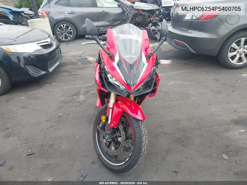 2023 Honda Cbr500 Ra VIN: MLHPC6254P5400705 Lot: 45189932