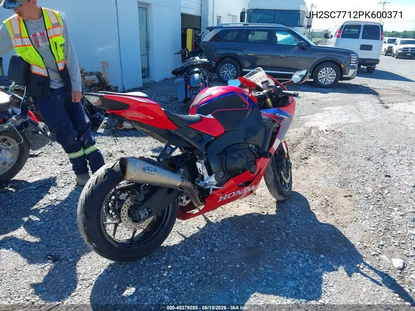 2023 Honda Cbr1000 Rr VIN: JH2SC7712PK600371 Lot: 45379285