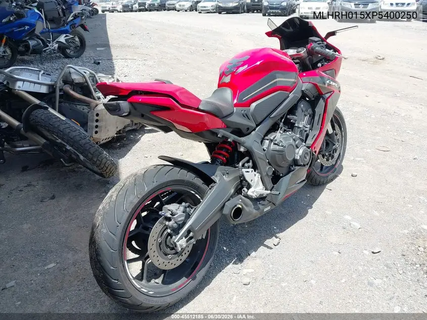 2023 Honda Cbr650 Ra VIN: MLHRH015XP5400250 Lot: 45512185