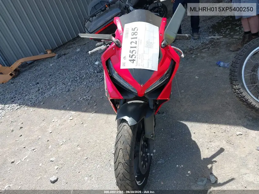 2023 Honda Cbr650 Ra VIN: MLHRH015XP5400250 Lot: 45512185